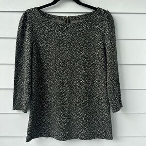☀️BOGO Item Ann Taylor LOFT Black and White 3/4 Sleeve Blouse☀️